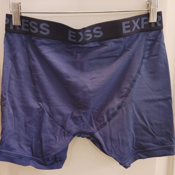 EXPRESS 2 Pack Comfort Cotton Boxer Briefs (Blue Floral & Blue Stone) - Medium - Picture 7 of 10
